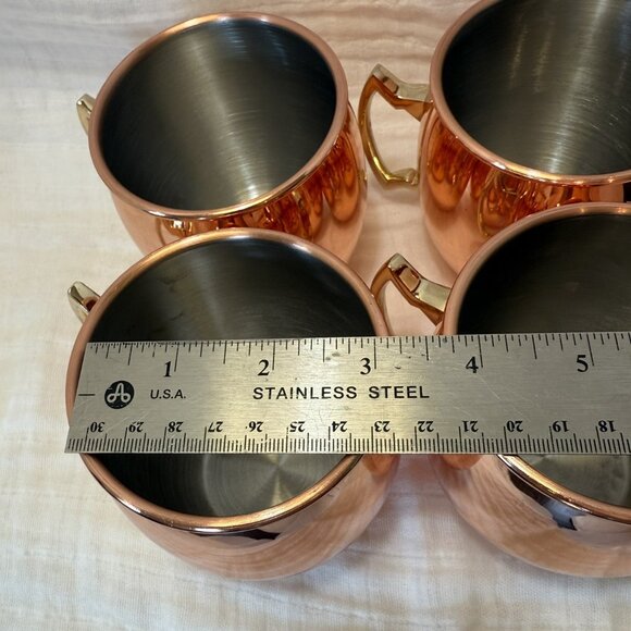 Set of 4 EcoOne Copper Mugs - 16 oz | Moscow Mule Mugs | New - Picture 6 of 15
